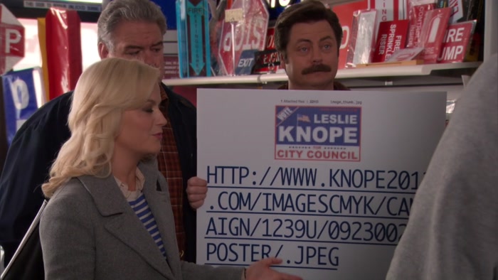 THIS ISN'T WHAT WE WANTED PRINTED ON THE SIGNS. 