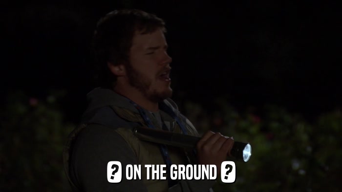 ? ON THE GROUND ?  