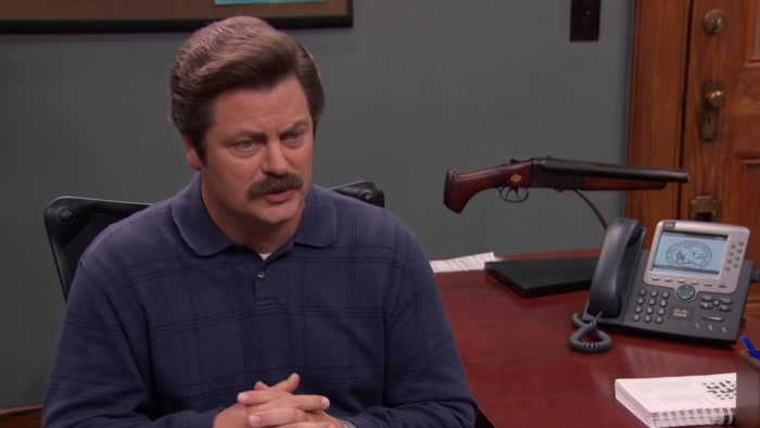 I'M PRETTY SURE YOU'VE WORN THAT SWEATER FOUR DAYS IN A ROW. 