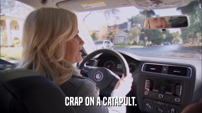 CRAP ON A CATAPULT.  