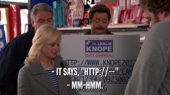 - IT SAYS, 
