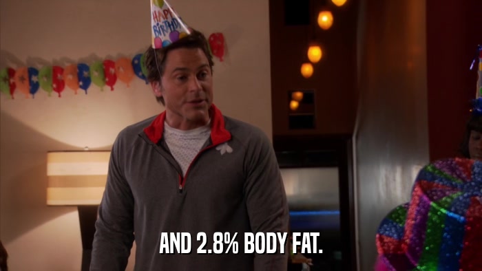 AND 2.8% BODY FAT.  
