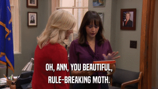 OH, ANN, YOU BEAUTIFUL, RULE-BREAKING MOTH. 