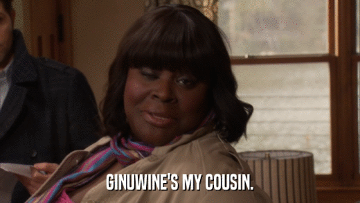 GINUWINE'S MY COUSIN.  