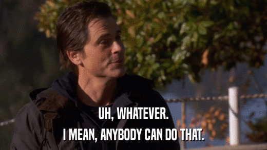 UH, WHATEVER. I MEAN, ANYBODY CAN DO THAT. 