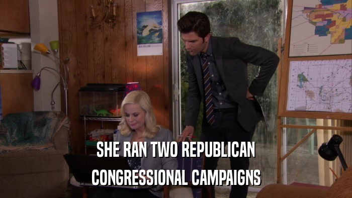 SHE RAN TWO REPUBLICAN CONGRESSIONAL CAMPAIGNS 