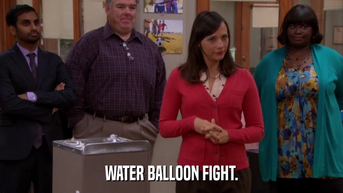 WATER BALLOON FIGHT.  
