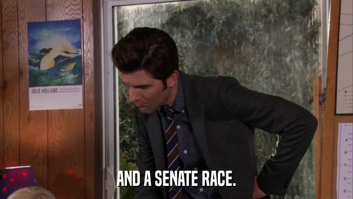 AND A SENATE RACE.  