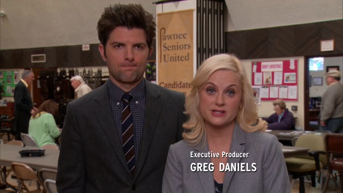 HE'S THE PRESIDENT OF PAWNEE SENIORS UNITED. 