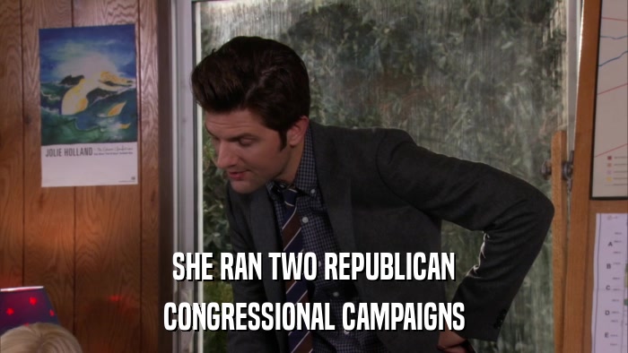 SHE RAN TWO REPUBLICAN CONGRESSIONAL CAMPAIGNS 
