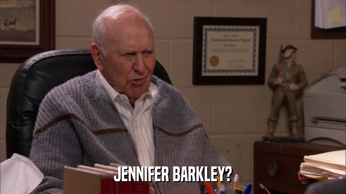 JENNIFER BARKLEY?  
