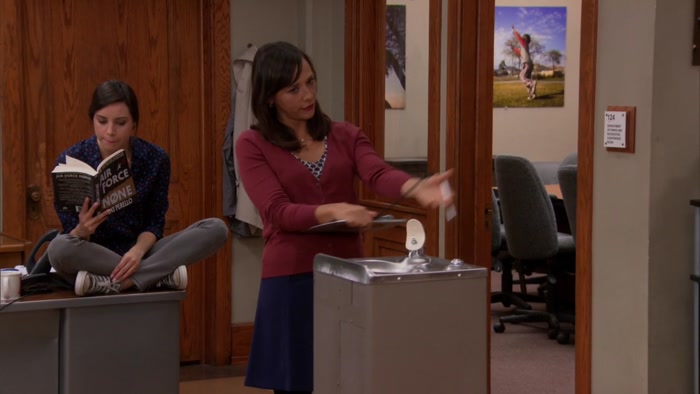 ANDY IS OUR OFFICIAL WATER-FOUNTAIN TESTER. 