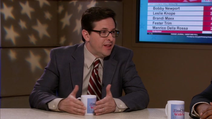 TO HER CAMPAIGN MANAGER, BEN WYATT. 