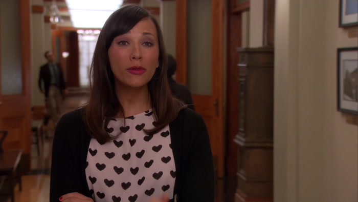 WHEN PEOPLE IN PAWNEE USE THE WATER FOUNTAIN, 
