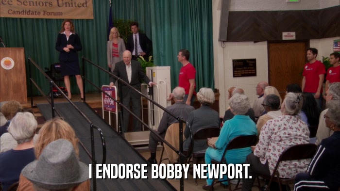 I ENDORSE BOBBY NEWPORT.  