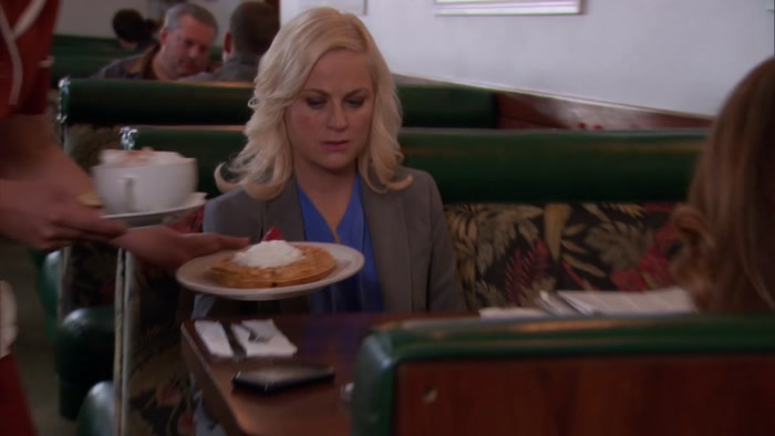 WAFFLES AND A CAPPUCCINO.  