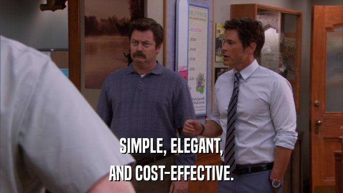 SIMPLE, ELEGANT, AND COST-EFFECTIVE. 
