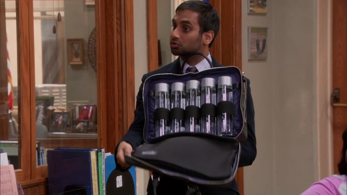 ...IS THE VOSS WATER BUTLER BY TUMI. 