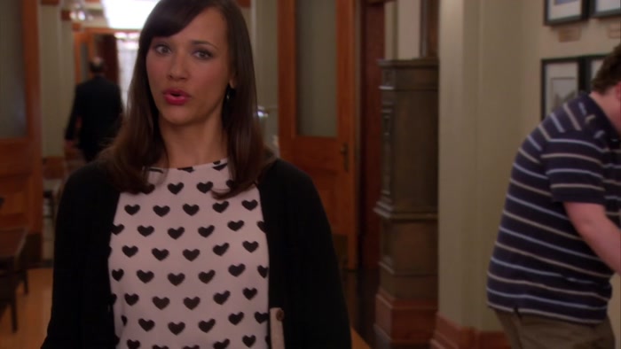 YOU'RE KISSING EVERYONE IN PAWNEE. 