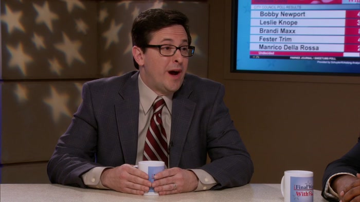 TO HER CAMPAIGN MANAGER, BEN WYATT. 