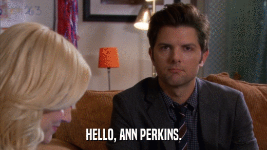 HELLO, ANN PERKINS.  