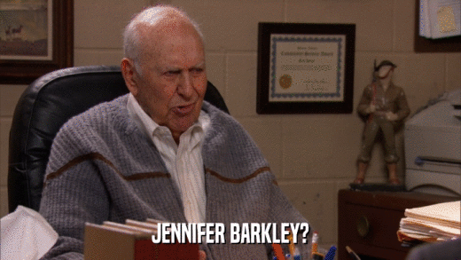 JENNIFER BARKLEY?  