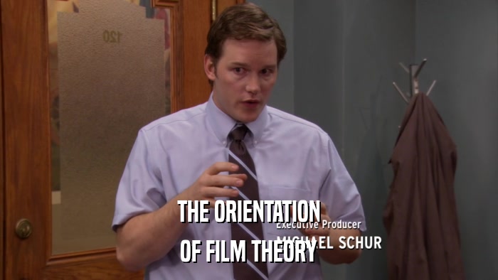 THE ORIENTATION OF FILM THEORY 