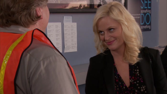 LESLIE KNOPE. BUDDY WOOD. 