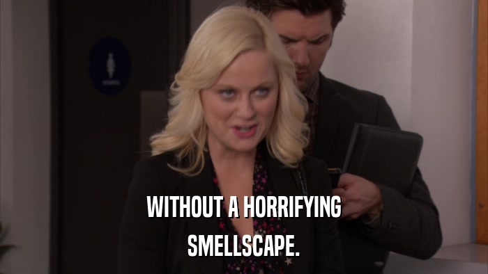 WITHOUT A HORRIFYING SMELLSCAPE. 