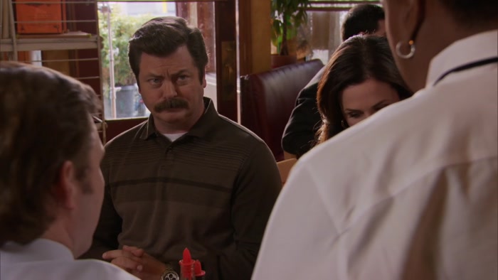 I'LL HAVE THE, UH, SPINACH SALAD. 