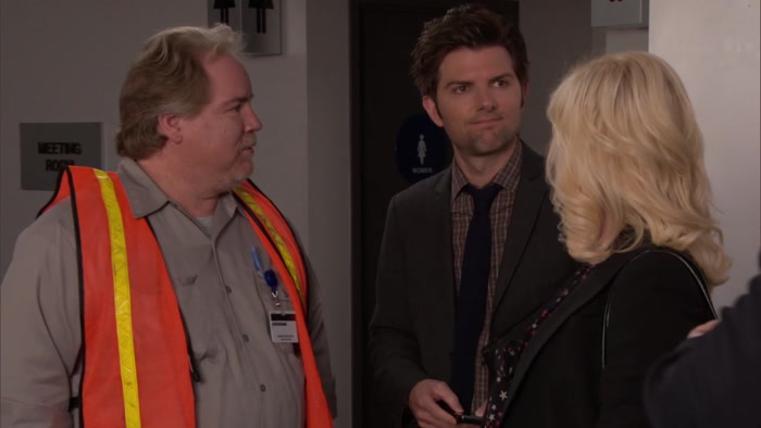 LESLIE KNOPE. BUDDY WOOD. 