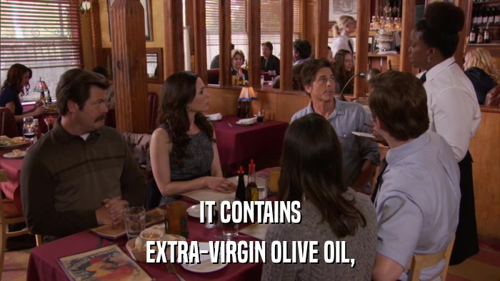 IT CONTAINS EXTRA-VIRGIN OLIVE OIL, 