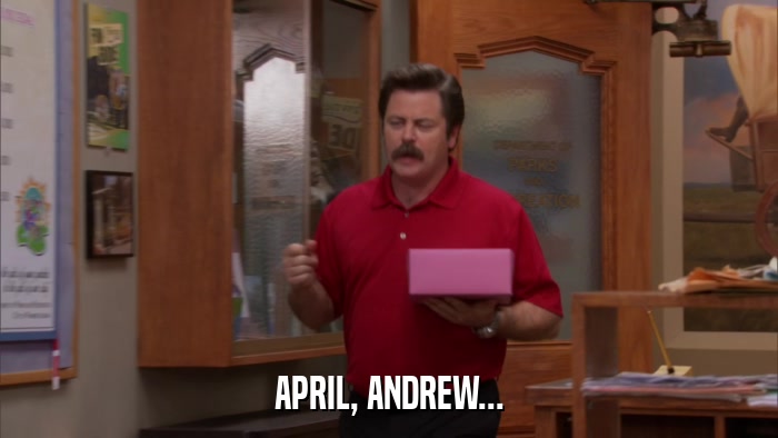 APRIL, ANDREW...  