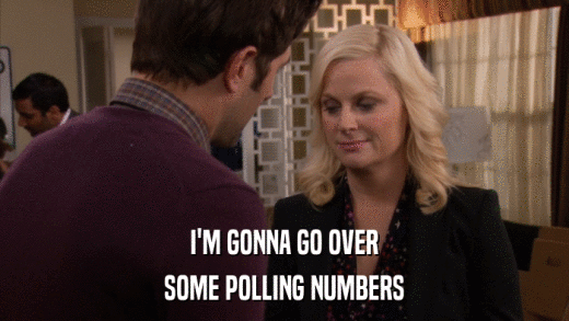 I'M GONNA GO OVER SOME POLLING NUMBERS 