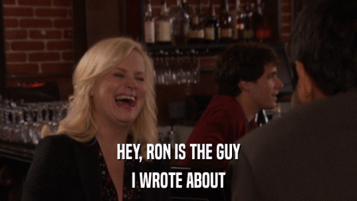 HEY, RON IS THE GUY I WROTE ABOUT 