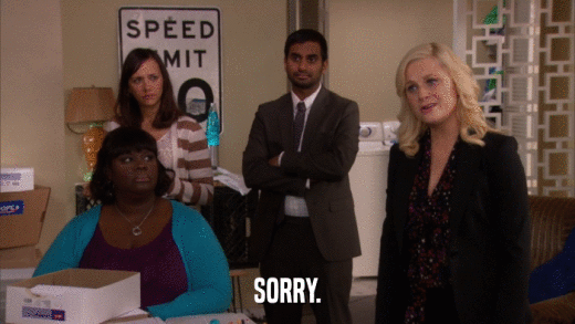 SORRY.  