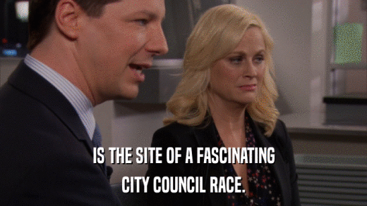 IS THE SITE OF A FASCINATING CITY COUNCIL RACE. 