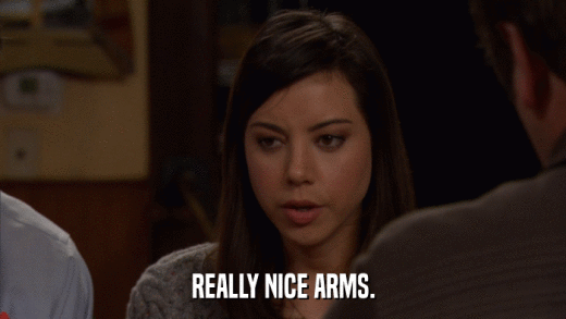REALLY NICE ARMS.  