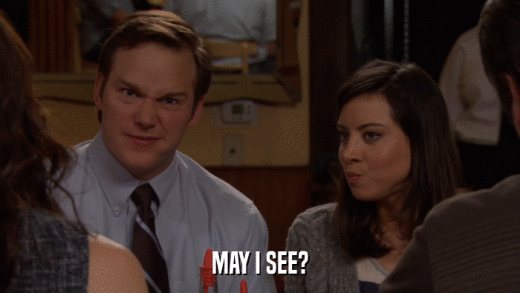 MAY I SEE?  