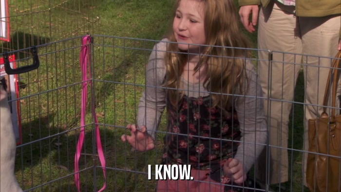 I KNOW.  