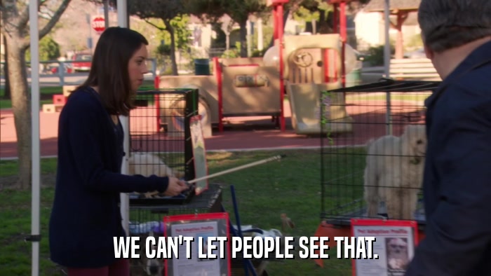 WE CAN'T LET PEOPLE SEE THAT.  