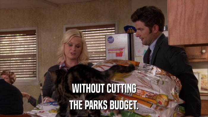WITHOUT CUTTING THE PARKS BUDGET. 