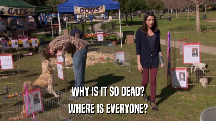 WHY IS IT SO DEAD? WHERE IS EVERYONE? 