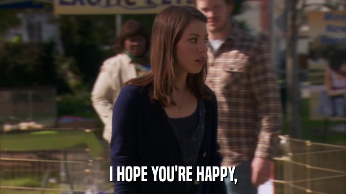 I HOPE YOU'RE HAPPY,  