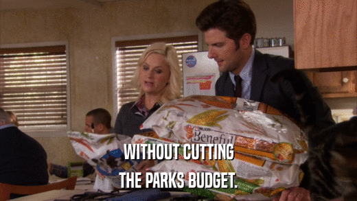 WITHOUT CUTTING THE PARKS BUDGET. 