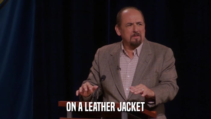 ON A LEATHER JACKET  