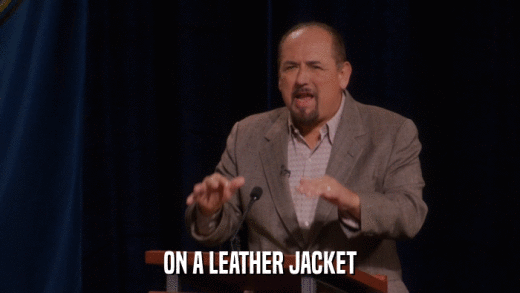 ON A LEATHER JACKET  