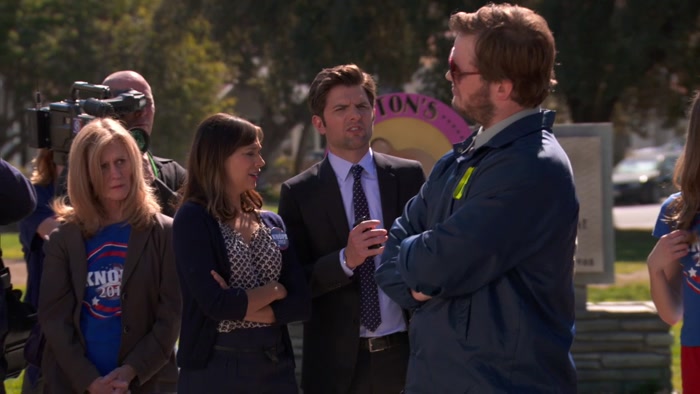 AND--AND TOGETHER WE CAN BUILD A BETTER PAWNEE. 