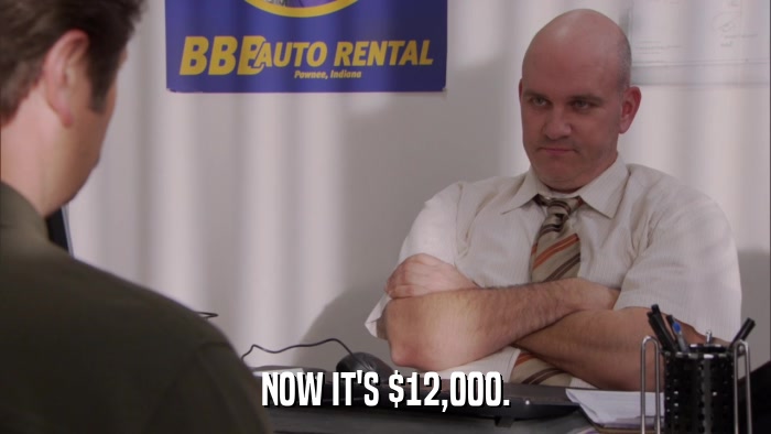 NOW IT'S $12,000.  