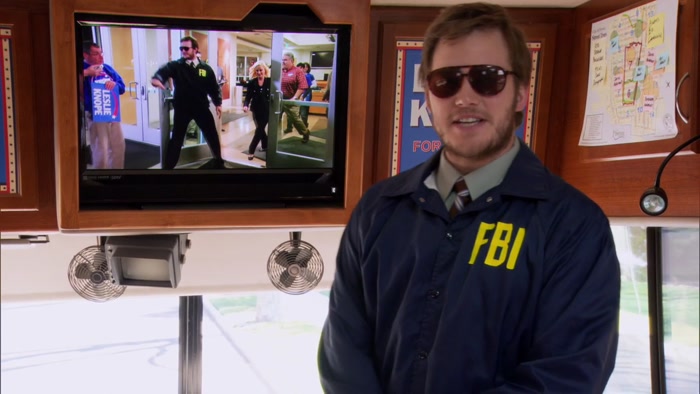 IN DOWNTOWN PAWNEE,  